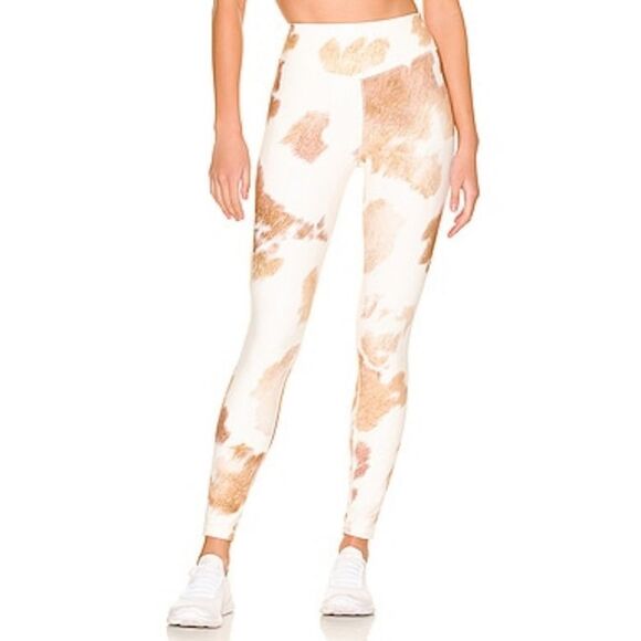 WeWoreWhat Pants - NWT🏷️We Wore What Medium Vshaped Cowhide Leggings Beige Multi